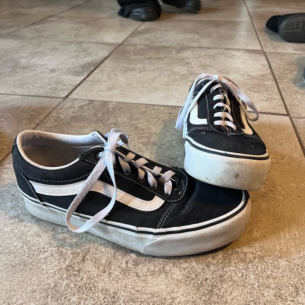 Vans Black and White Sneakers